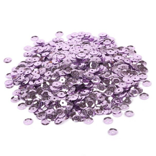 6mm Light Purple Round Sequin - 20gm Bag