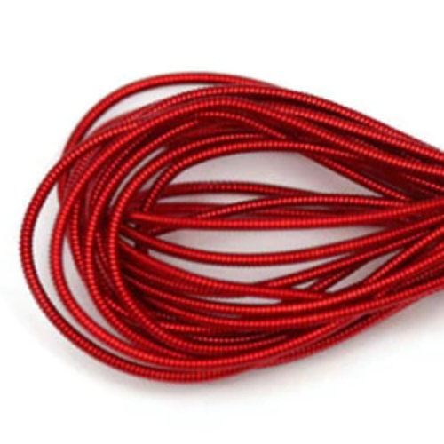 Hard Bead Embroidery French Bullion Wire - 10gm Bag - Red