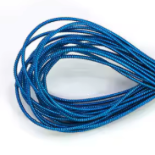 Hard Bead Embroidery French Bullion Wire - 10gm Bag - Blue