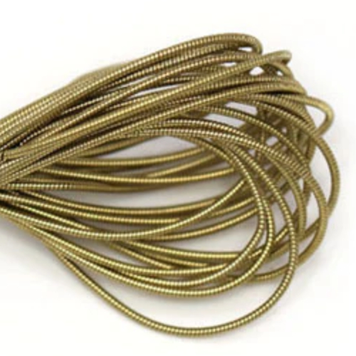 Hard Bead Embroidery French Bullion Wire - 10gm Bag - Light Brown