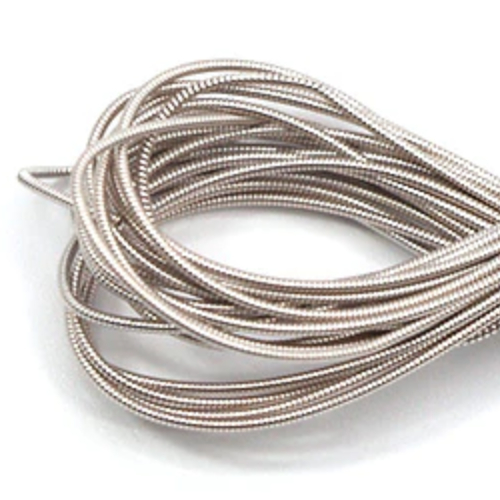 Hard Bead Embroidery French Bullion Wire - 10gm Bag - Grey