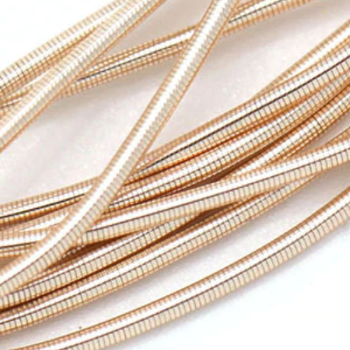 Soft Bead Embroidery French Bullion Wire - 10gm Bag - Rose Gold