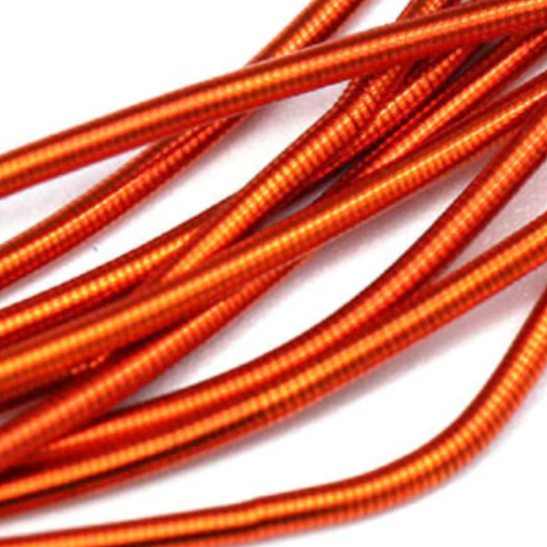 Soft Bead Embroidery French Bullion Wire - 10gm Bag - Orange