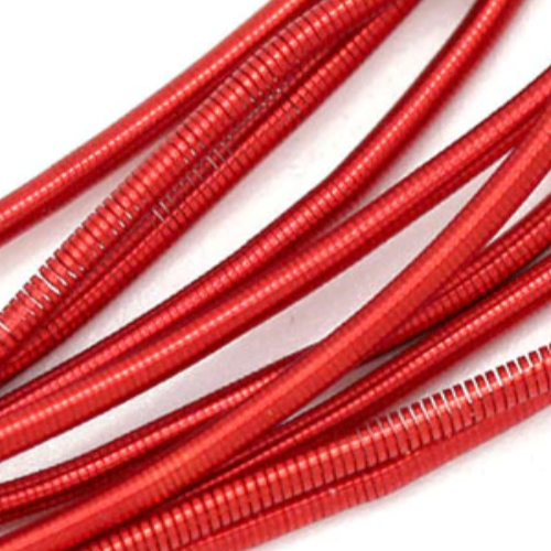 Soft Bead Embroidery French Bullion Wire - 10gm Bag - Red