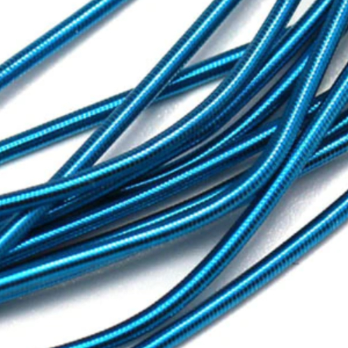 Soft Bead Embroidery French Bullion Wire - 10gm Bag - Bright Blue