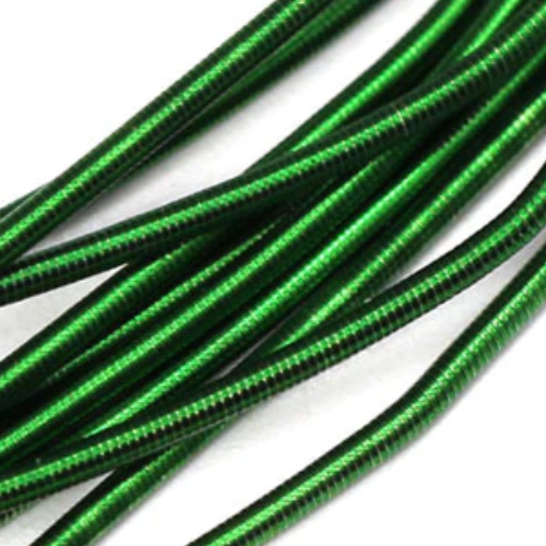 Soft Bead Embroidery French Bullion Wire - 10gm Bag - Dark Green