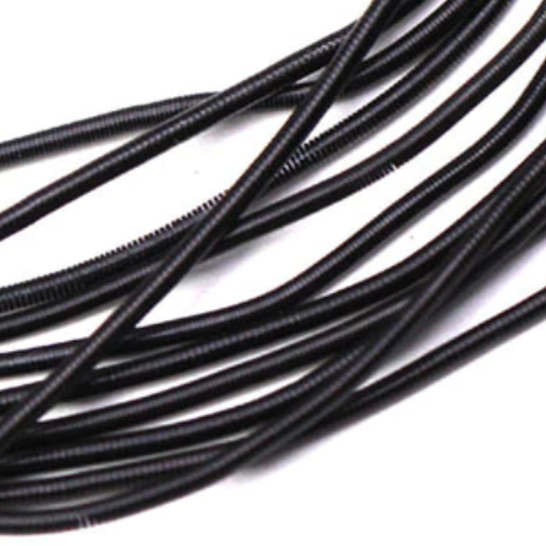 Soft Bead Embroidery French Bullion Wire - 10gm Bag - Black