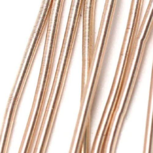 Soft Bead Embroidery French Bullion Wire - 10gm Bag - Matte Rose Gold