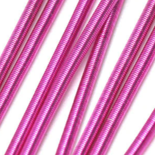 Soft Bead Embroidery French Bullion Wire - 10gm Bag - Matte Fuchsia