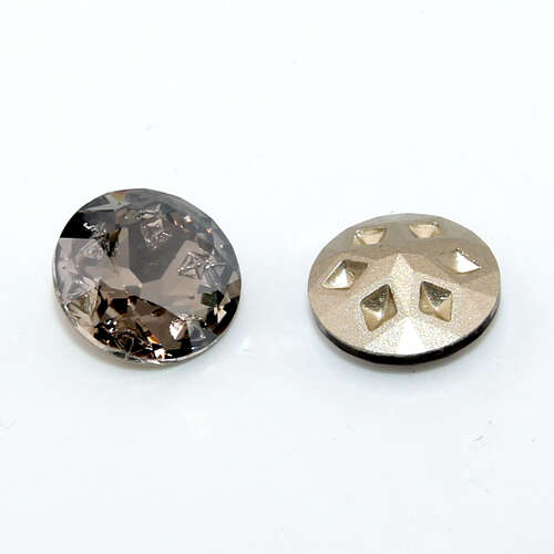 1122 - Meteroite Rivoli 12mm - Satin - Foil - Pack of 2
