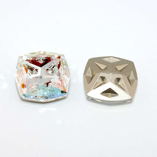 4470 - Meteroite Cushion Cut Square 18mm - Crystal AB - Foil