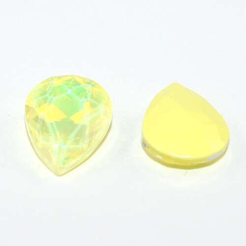 4320 Pear 10mm x 14mm - Pastel Light Topaz Opal - Lacquer - Pack of 4