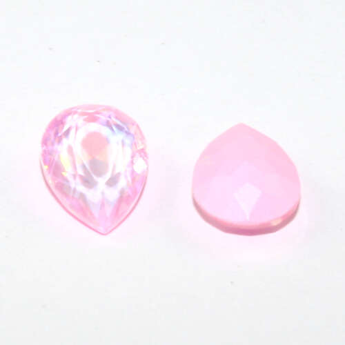4320 Pear 10mm x 14mm - Pastel Light Rose Opal - Lacquer - Pack of 4