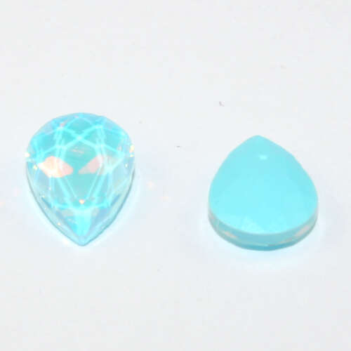 4320 Pear 10mm x 14mm - Pastel Aquamarine Opal - Lacquer - Pack of 4
