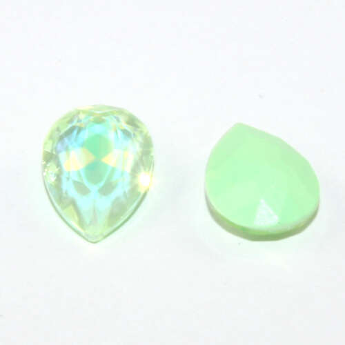 4320 Pear 10mm x 14mm - Pastel Peridot Opal - Lacquer - Pack of 4