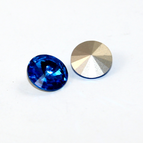 1122 - Rivoli 12mm - Bright Blue - Foil - Pack of 2