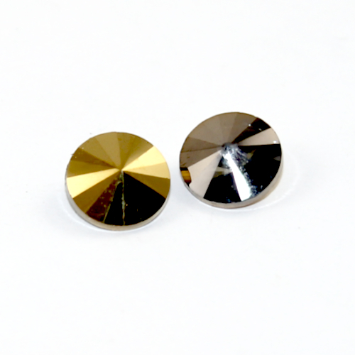 1122 - Rivoli 12mm - Metallic Gold - Pack of 2