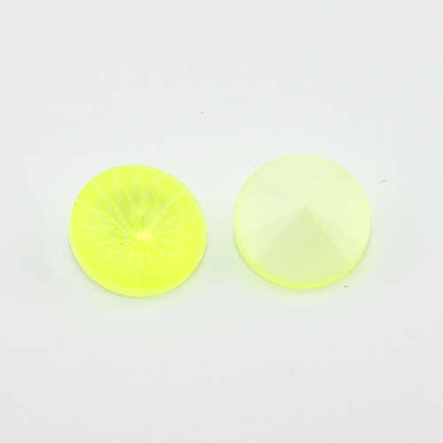 12mm Neon Yellow 1122 - Rivoli - Pack of 2