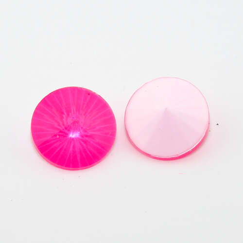 12mm Neon Pink 1122 - Rivoli - Pack of 2