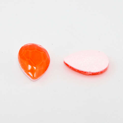 13mm x 18mm Neon Orange 4320 - Pear - Pack of 2