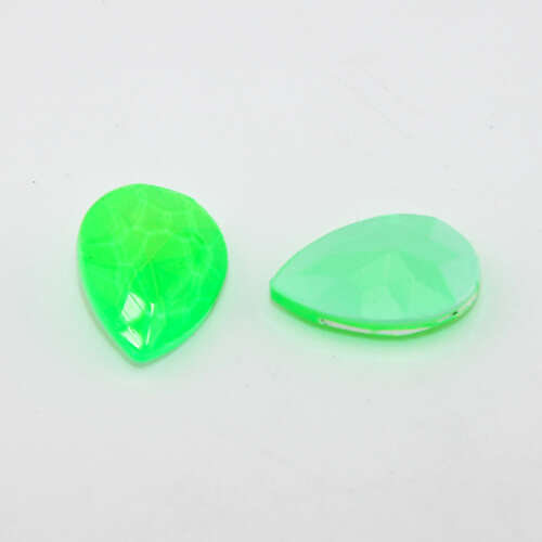 13mm x 18mm Neon Green 4320 - Pear - Pack of 2