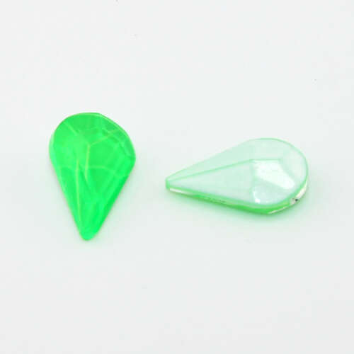 8mm x 13mm Neon Green 4328 - Tear Drop - Pack of 4