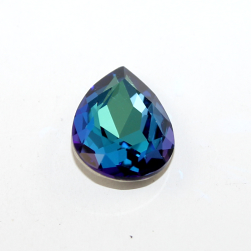 4320 - Pear Drop Stone 18mm x 25mm - Bermuda Blue - Foil
