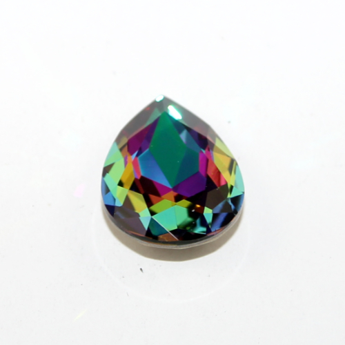 4320 - Pear Drop Stone 18mm x 25mm - Volcano - Foil