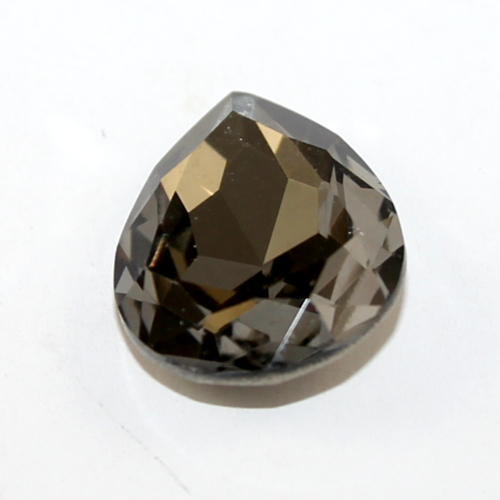 4320 - Pear Drop Stone 18mm x 25mm - Black Diamond - Foil
