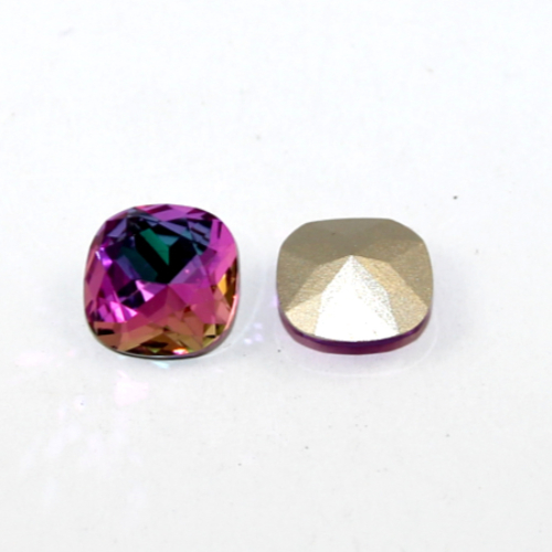 4470 - Cushion Cut Square 12mm - Heliotrope - Foil - Pack of 2