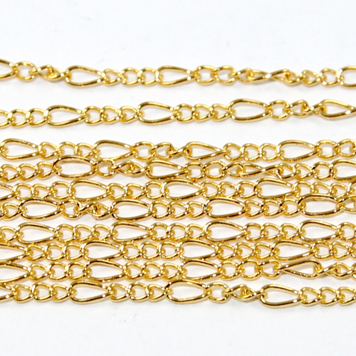2mm Filigree Chain - Bright Gold - sold in 2m Length