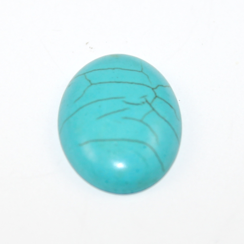 18mm x 25mm Blue Howlite Oval Cabochon