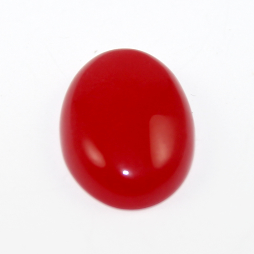 18mm x 25mm Red Jade Oval Cabochon