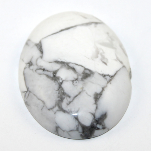 30mm x 40mm White Turquoise Oval Cabochon