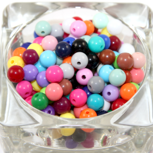 6 mm Round Clay Beads for Bracelets Making 4320 pcs
