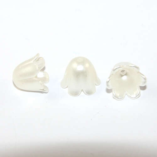  8mm Flower Bud Acrylic Pearl Bead - Pack of 20