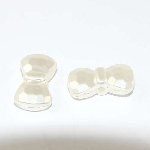  8mm Bow Acrylic Pearl Bead - Pack of 20