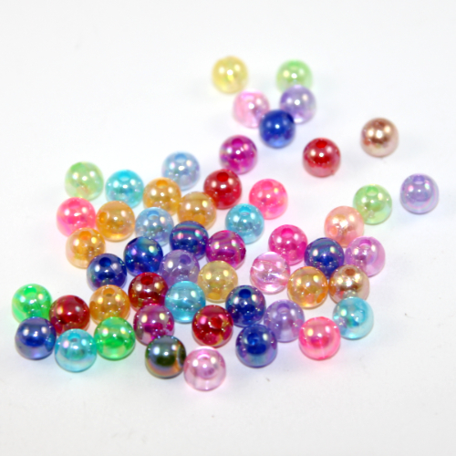 Transparent Bow Acrylic Beads | Plastic Chunky Beads | Jewellery Making (3  pcs / 24mm x 37mm)