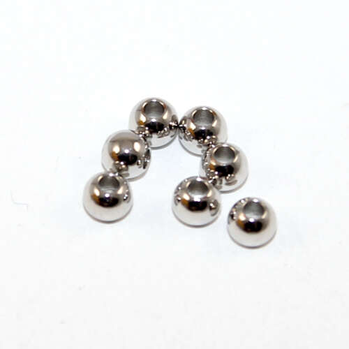 3mm 14KT White Gold Filled Round Bead