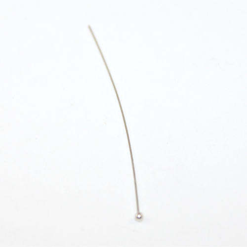 50mm 925 Sterling Silver Ball Head Pin - Pair