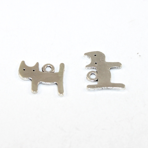 14mm x 12mm Cat Profile Charm - 2 Pieces