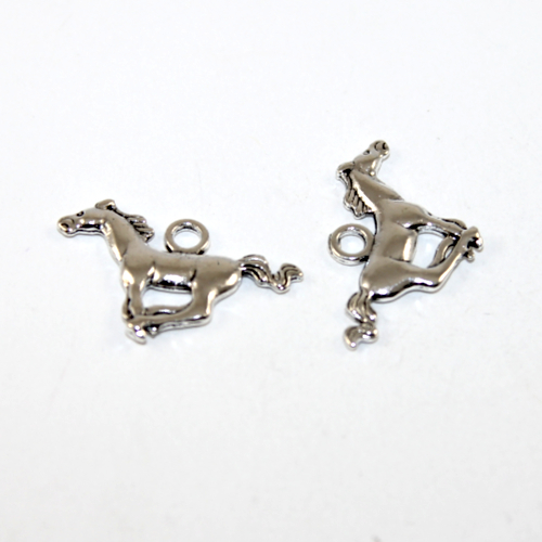 12mm x 28mm Running Horse Charm - 2 Pieces