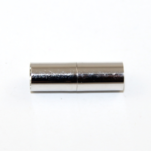 6mm Platinum Glue in Column Magnetic Clasp