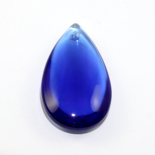 38mm Flat Tear Drop Pendants - Blue