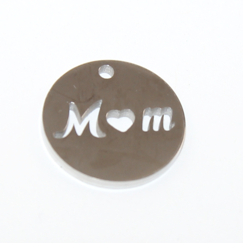 15mm M♥m Charm - 304 Stainless Steel
