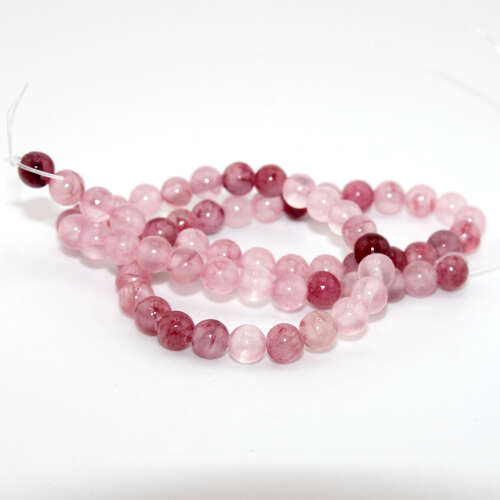 6mm Cherry Quartz Round Beads - 38cm Strand