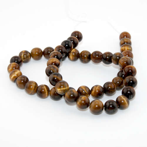 8mm Tiger Eye Round Beads - 38cm Strand