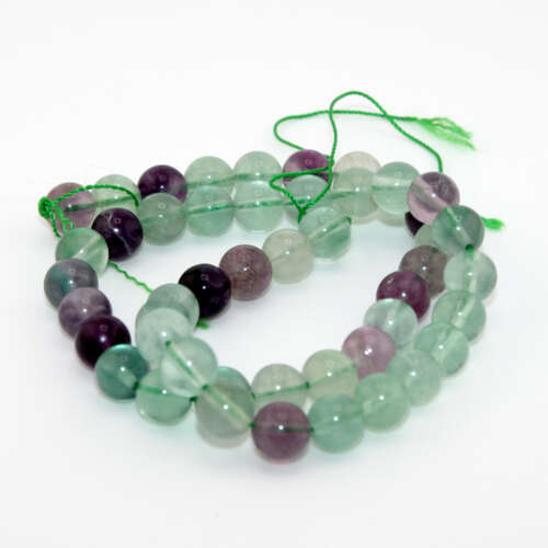 8mm Fluorite Round Beads - 38cm Strand