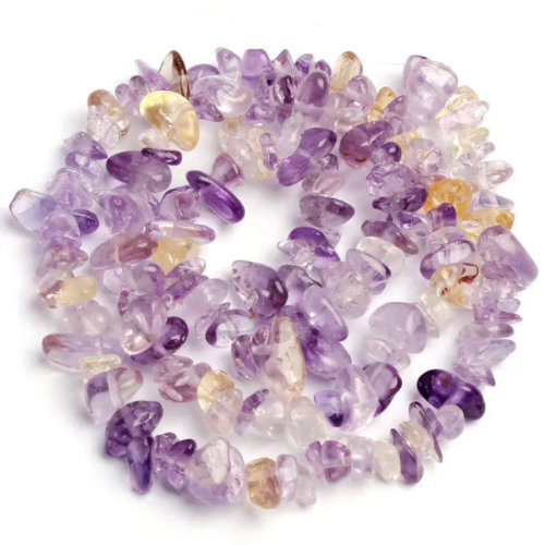 5mm - 8mm Amethyst Stone Chips - 40cm Strand