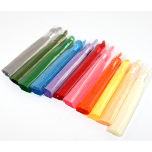 Mixed Colours 80mm Silk Tassel - Bag of 5